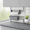 Regulowany organizer kuchenny, aluminiowy
