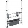 Regulowany organizer kuchenny, aluminiowy