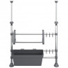 Regulowany organizer kuchenny, aluminiowy