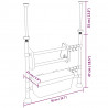 Regulowany organizer kuchenny, aluminiowy