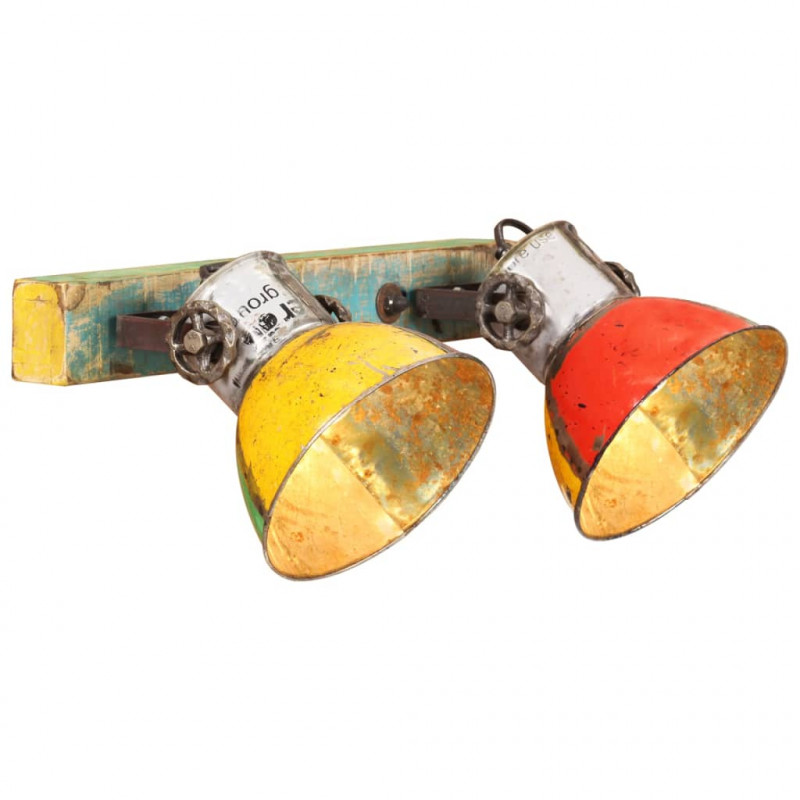 Industrialna lampa ścienna, kolorowa, 45x25 cm, E27