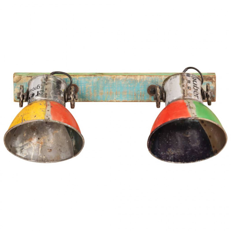 Industrialna lampa ścienna, kolorowa, 45x25 cm, E27