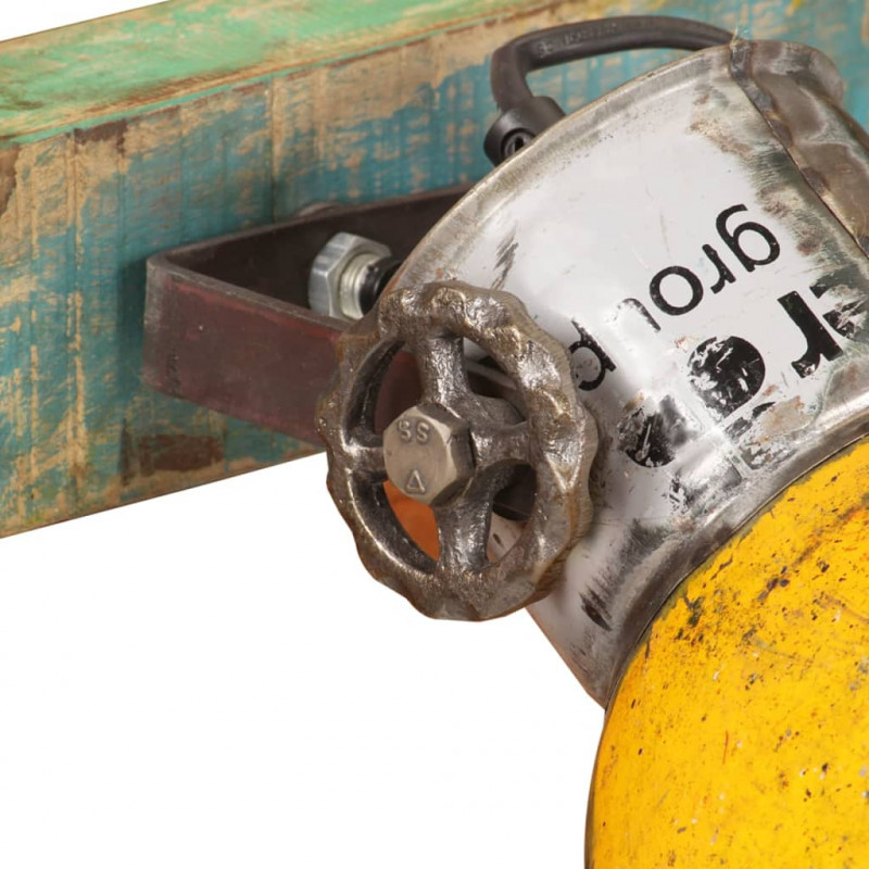 Industrialna lampa ścienna, kolorowa, 45x25 cm, E27