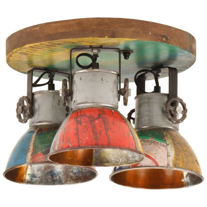 Industrialna lampa sufitowa, 25 W, kolorowa, 42x25 cm, E27