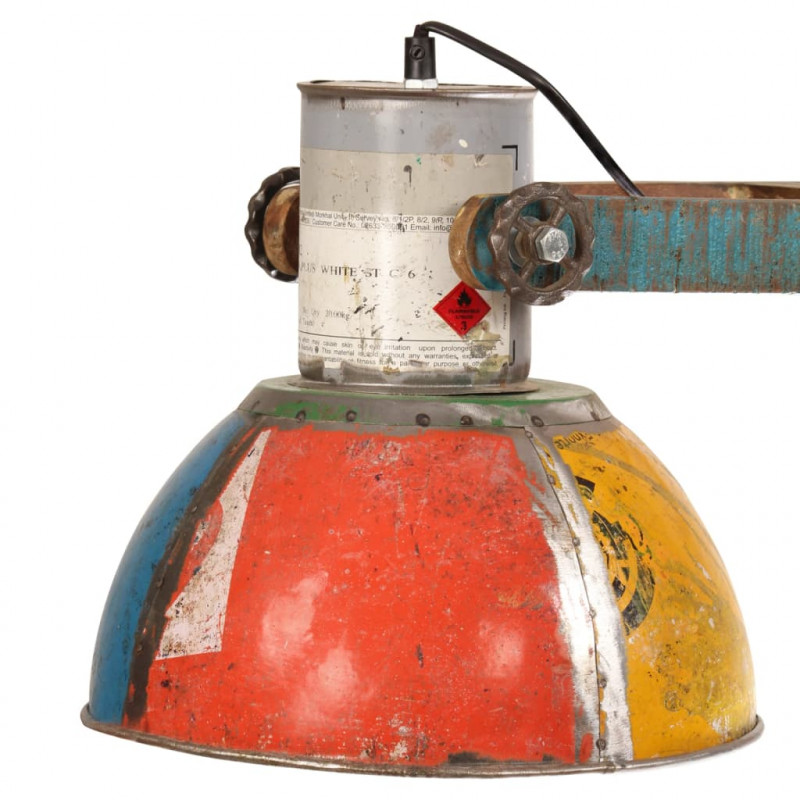 Industrialna lampa wisząca, 25 W, kolorowa, 111 cm, E27