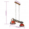 Industrialna lampa wisząca, 25 W, kolorowa, 111 cm, E27