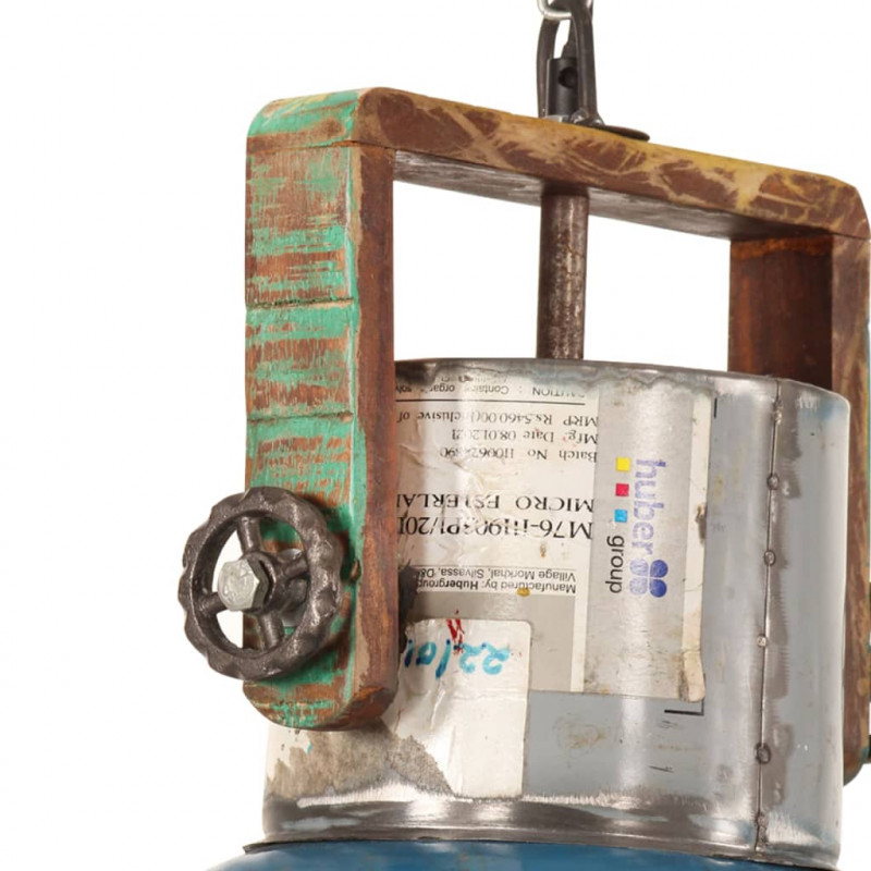 Industrialna lampa wisząca, 25 W, kolorowa, okrągła, 40 cm, E27