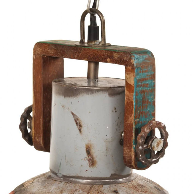 Industrialna lampa wisząca, 25 W, kolorowa, okrągła, 30 cm, E27