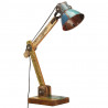 Industrialna lampka biurkowa, kolorowa, okrągła, 23x18x95 cm