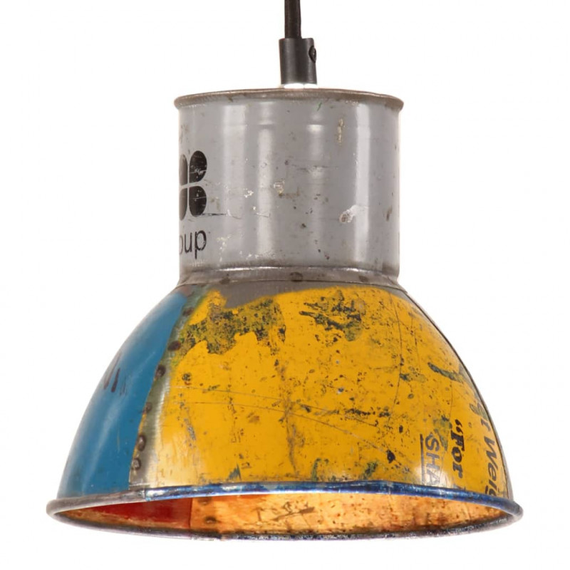 Industrialna lampa wisząca, 25 W, kolorowa, okrągła, 17 cm, E27