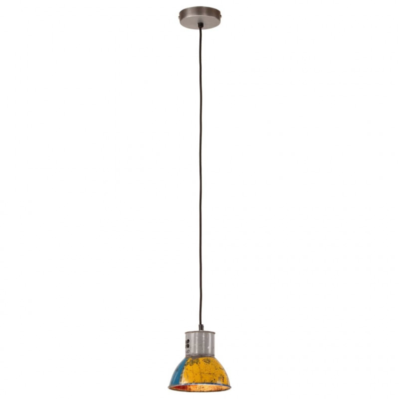 Industrialna lampa wisząca, 25 W, kolorowa, okrągła, 17 cm, E27