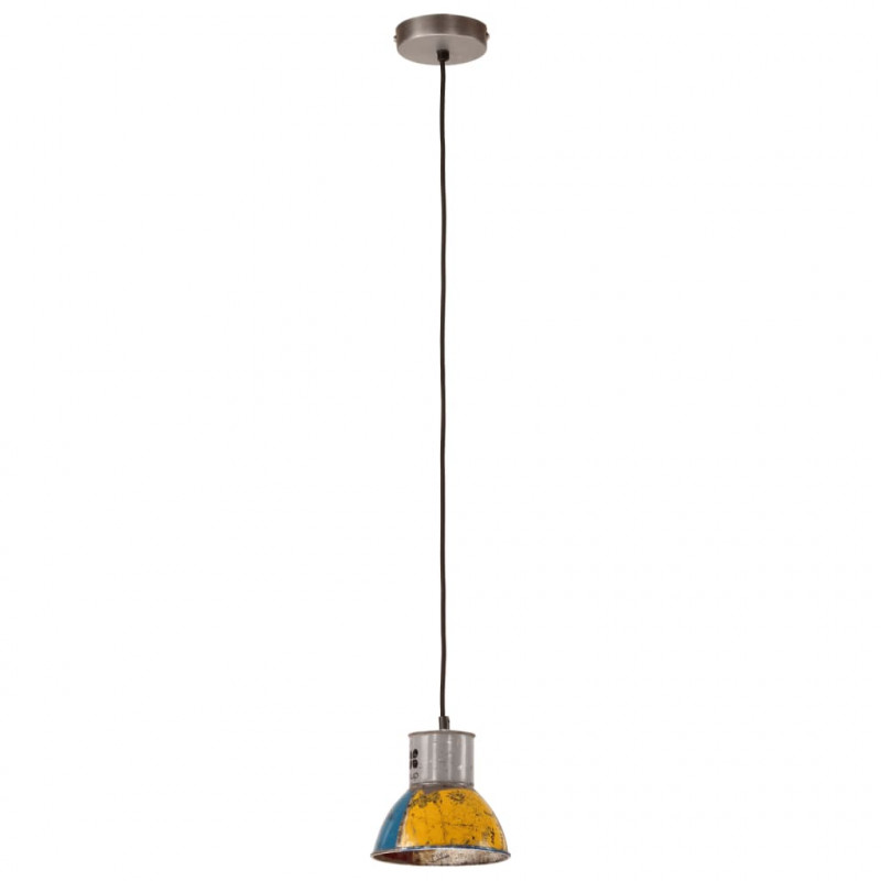Industrialna lampa wisząca, 25 W, kolorowa, okrągła, 17 cm, E27