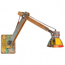 Lampa ścienna w industrialnym stylu, kolorowa, okrągła, E27