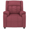 Fotel rozkładany, winna czerwień, obity tkaniną