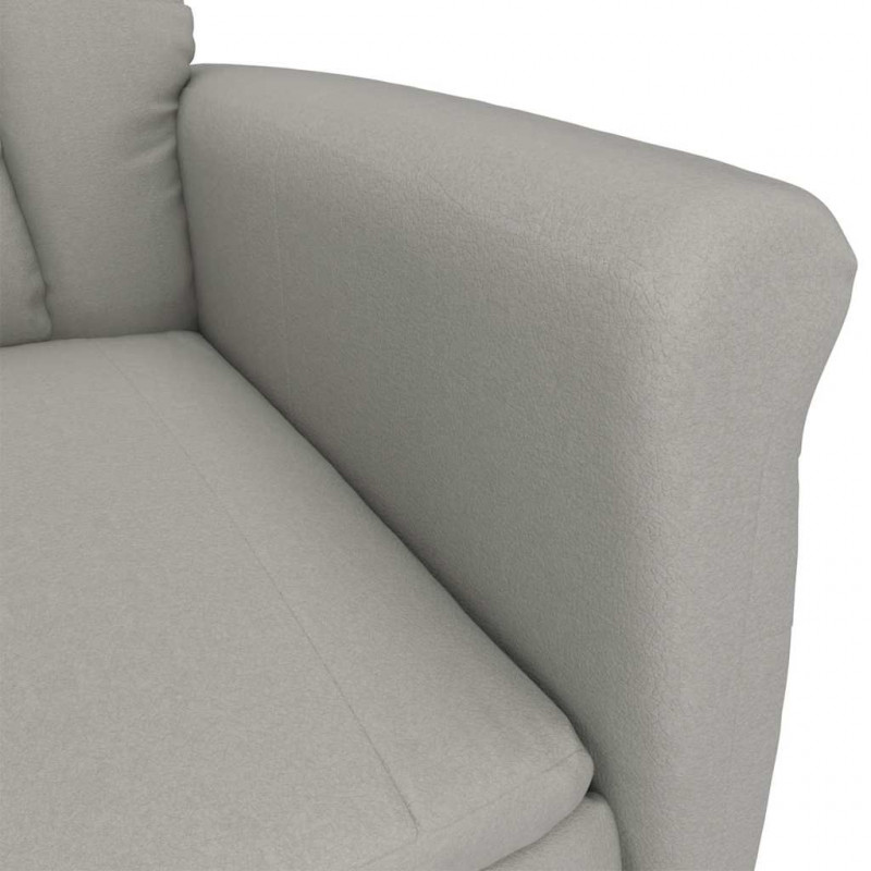 fotel Jasnoszary 96,5 x 70,5 x 95 cm Mikrofibra
