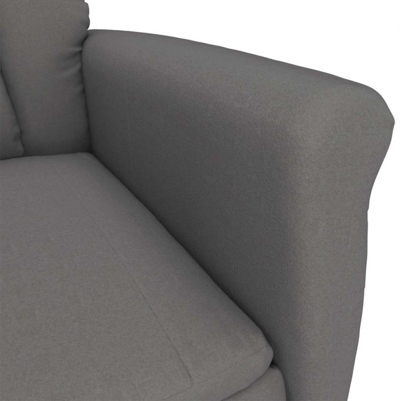 fotel Ciemnoszary 96,5 x 70,5 x 95 cm Mikrofibra