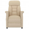 fotel Kremowy 96,5 x 70,5 x 95 cm Mikrofibra