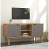 Szafka pod TV OTTA, brązowo-szara 113,5x43x57 cm, sosna