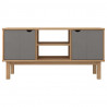 Szafka pod TV OTTA, brązowo-szara 113,5x43x57 cm, sosna