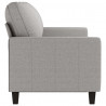 Sofa 3-osobowa, jasnoszara, 180 cm, tapicerowana tkaniną