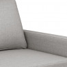 Sofa 3-osobowa, jasnoszara, 180 cm, tapicerowana tkaniną