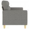 Sofa 3-osobowa, ciemnoszara, 210 cm, tapicerowana tkaniną
