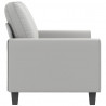 Sofa 2-osobowa, jasnoszara, 120 cm, tapicerowana mikrofibrą