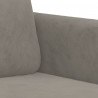 Fotel, jasnoszary, 60 cm, obity aksamitem
