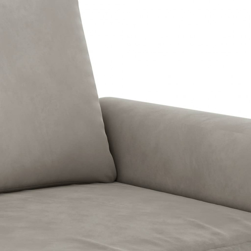 Fotel, jasnoszary, 60 cm, obity aksamitem