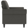 Sofa 2-osobowa, ciemnoszary, 120 cm, tapicerowana aksamitem