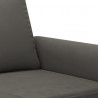 Sofa 2-osobowa, ciemnoszary, 120 cm, tapicerowana aksamitem
