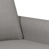 Sofa 2-osobowa, jasnoszara, 120 cm, tapicerowana tkaniną