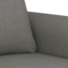 Sofa 2-osobowa, ciemnoszara, 140 cm, tapicerowana tkaniną