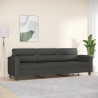 3-osobowa sofa, ciemnoszary, 210 cm, tapicerowana mikrofibrą