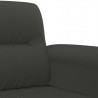 3-osobowa sofa, ciemnoszary, 210 cm, tapicerowana mikrofibrą