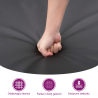 Podnóżek, szary, 70x55x41 cm, sztuczna skóra