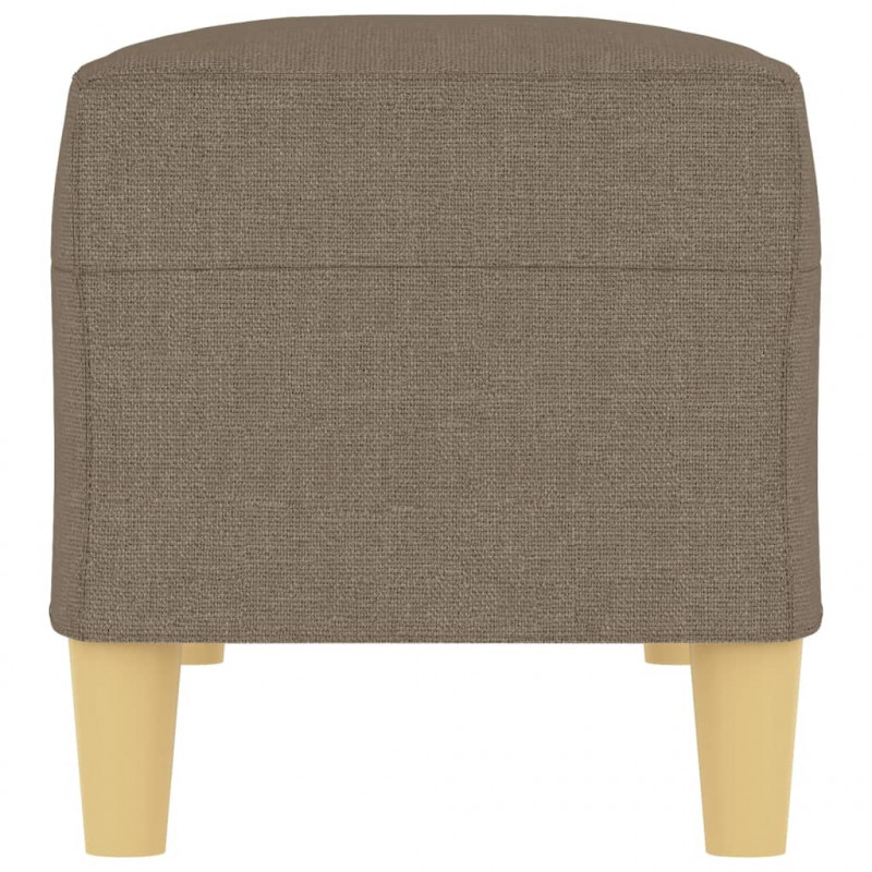 Ławka, taupe, 100x35x41 cm, tapicerowana tkaniną