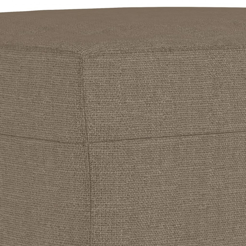 Ławka, taupe, 100x35x41 cm, tapicerowana tkaniną