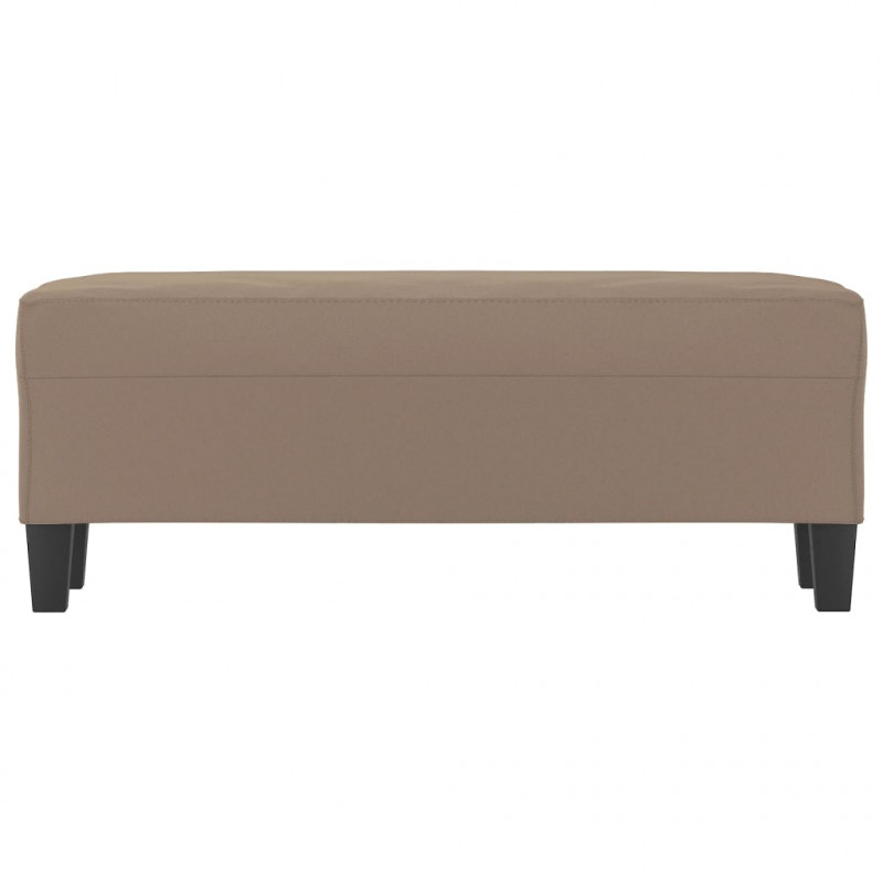 Ławka, taupe, 100x35x41 cm, obity mikrofibrą