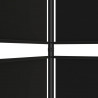 Parawan 4-panelowy, czarny, 200 x 180 cm, tkanina