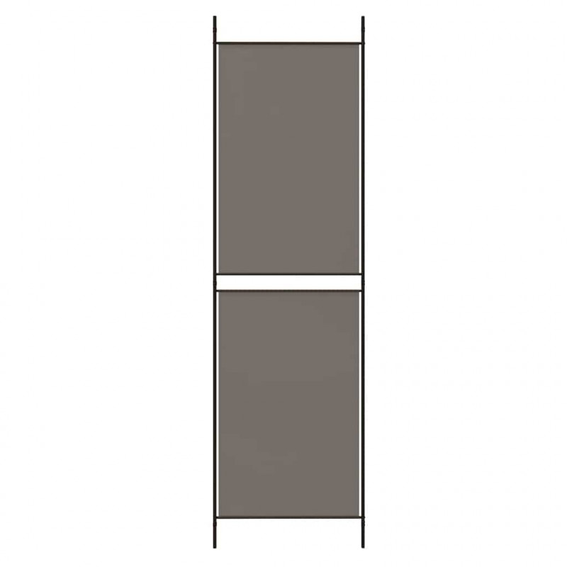 Parawan 4-panelowy, antracytowy, 200x220 cm, tkanina