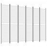 Parawan 6-panelowy, biały, 300x220 cm, tkanina