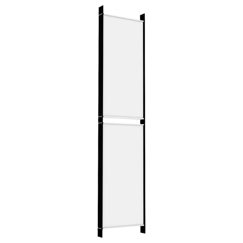 Parawan 6-panelowy, biały, 300x220 cm, tkanina