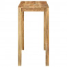 Stolik barowy, 112x55x108, lite drewno mango
