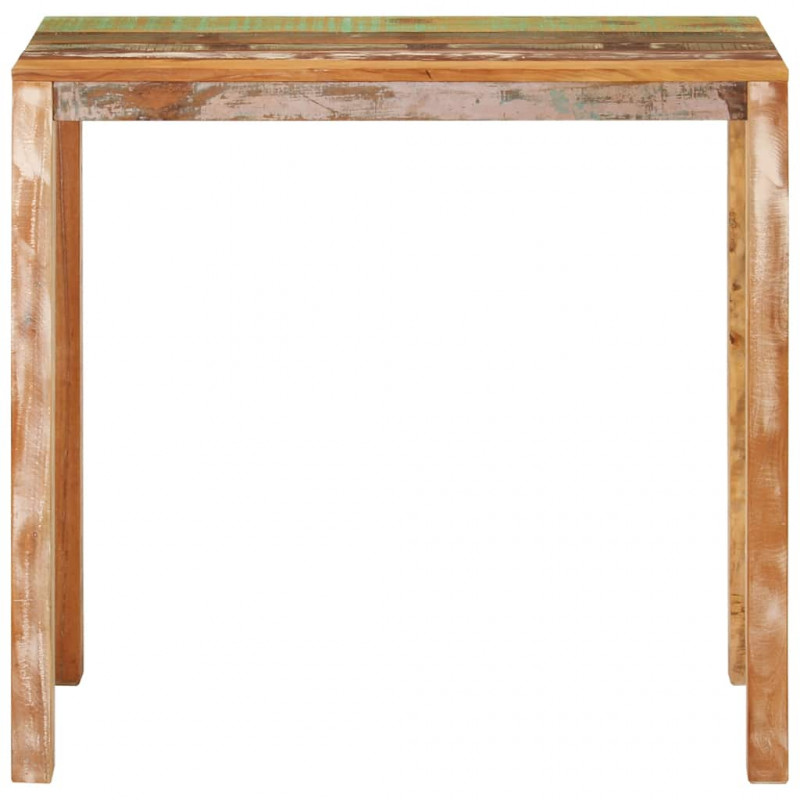 Stolik barowy, 112x55x108, lite drewno odzyskane