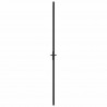 Drzwi wewnętrzne, 83x201,5 cm, czarne, szkło ESG i aluminium