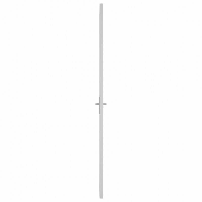 Drzwi wewnętrzne, 102,5x201,5 cm, białe, szkło ESG i aluminium