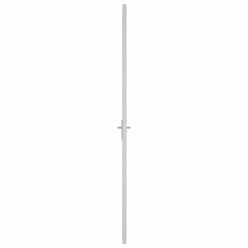 Drzwi wewnętrzne, 93x201,5 cm, białe, szkło ESG i aluminium