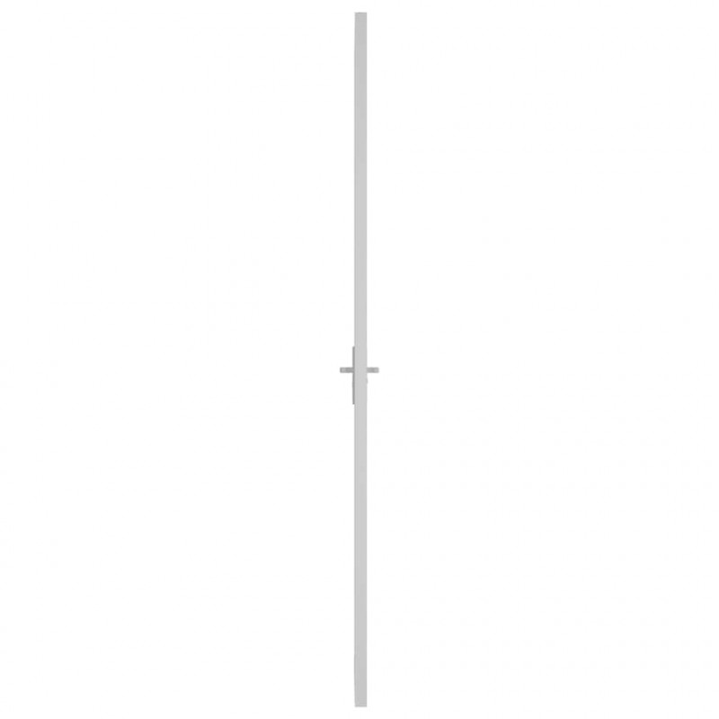 Drzwi wewnętrzne, 102,5x201,5 cm, białe, szkło ESG i aluminium