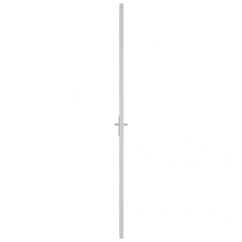 Drzwi wewnętrzne, 102,5x201,5 cm, białe, szkło mat i aluminium